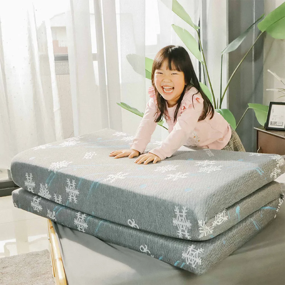 【BOSS BEDDING 小老闆寢具】單人3.5尺天絲8公分收納床墊偏硬(折疊床｜雙層床｜薄床墊｜宿舍床｜露營床)