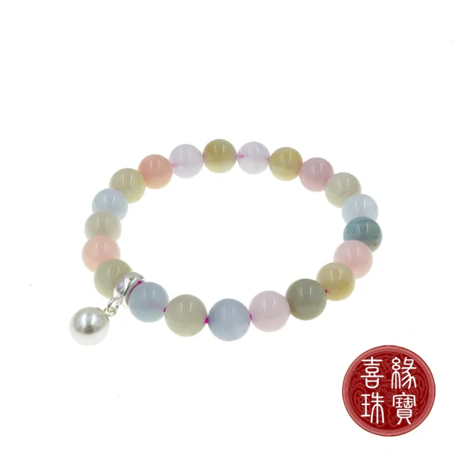 【喜緣玉品】天然摩根石 珠飾圓滿 手串