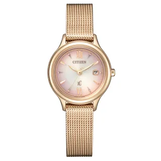 【CITIZEN 星辰】XC 亞洲限定推薦款米蘭帶光動能女錶/28mm 母親節(EW2635-54W)