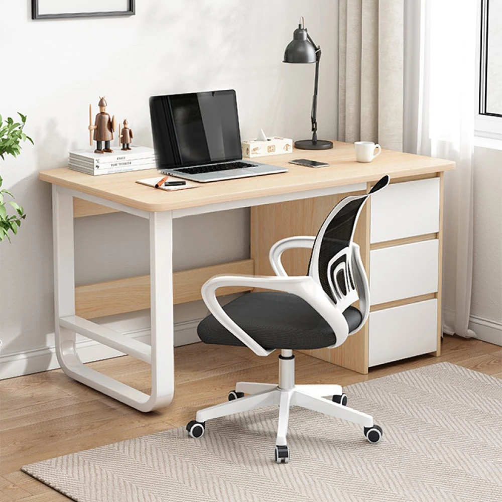 AOTTO北歐風U型加粗三抽書桌 AOTTO北歐風U型加粗三抽書桌-100公分,書桌 電腦桌 工作桌 辦公桌)