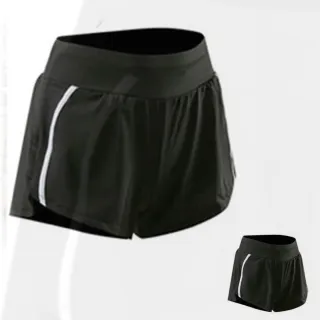 【泳衣果】泳衣漾春拼色寬鬆白邊短褲泳裝不附三角褲(單短褲)