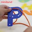【西班牙Miniland】數英筆順穿線串串樂(幼兒玩具/早教玩具/手眼協調/西班牙原裝進口)
