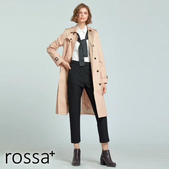 【AZUR】ROSSA復古男友風直筒西裝褲-2色