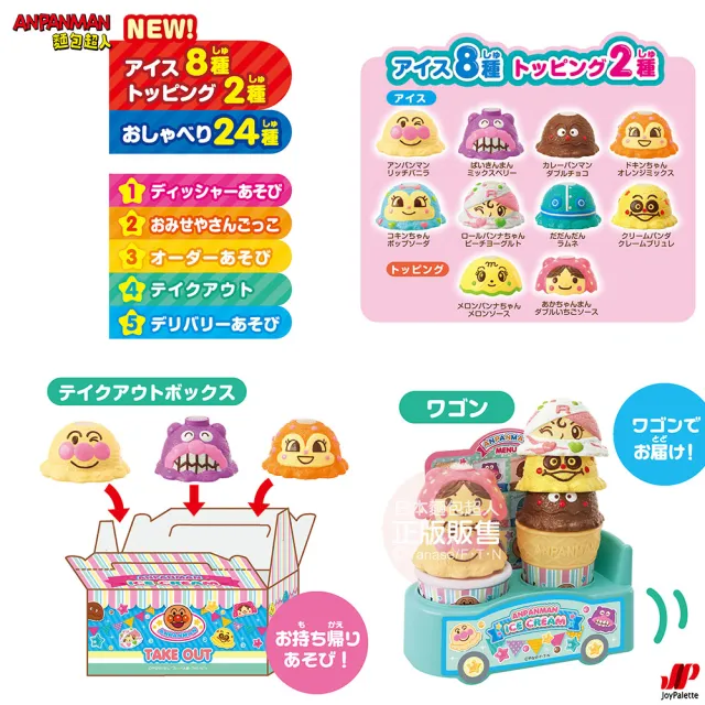 【ANPANMAN 麵包超人】官方商店  再來一球！麵包超人的冰淇淋店聲光豪華版