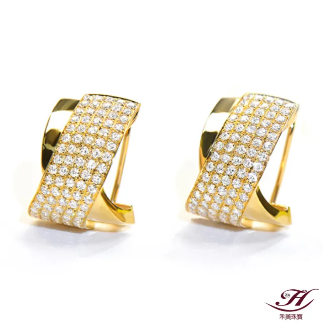 【禾美珠寶】1.8ct VS2 天然鑽石耳環SN883