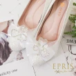 【EPRIS 艾佩絲】現貨 甜美系夢幻高跟鞋 繽紛女神 時尚手作鞋推薦 飾扣組合多變女鞋 21-26-甜心白(高跟鞋)