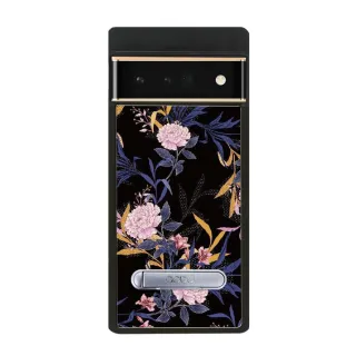 【apbs】Google Pixel 9/8/7/6系列 減震立架手機殼(花語-麝香石竹)