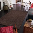 【山德力】ESPRIT羊毛回紋地毯170X240深棕(厚實羊毛 柔軟舒適)