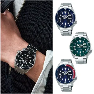 【SEIKO 精工】5 Sports系列水鬼機械錶鋼帶錶42.5mm原廠公司貨 女王節(5款可選)