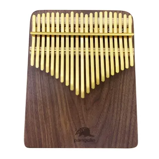 【Pangolin】21音 胡桃木板式實木卡林巴琴 水霧金(kalimba 拇指琴 非洲樂器 成人兒童樂器)