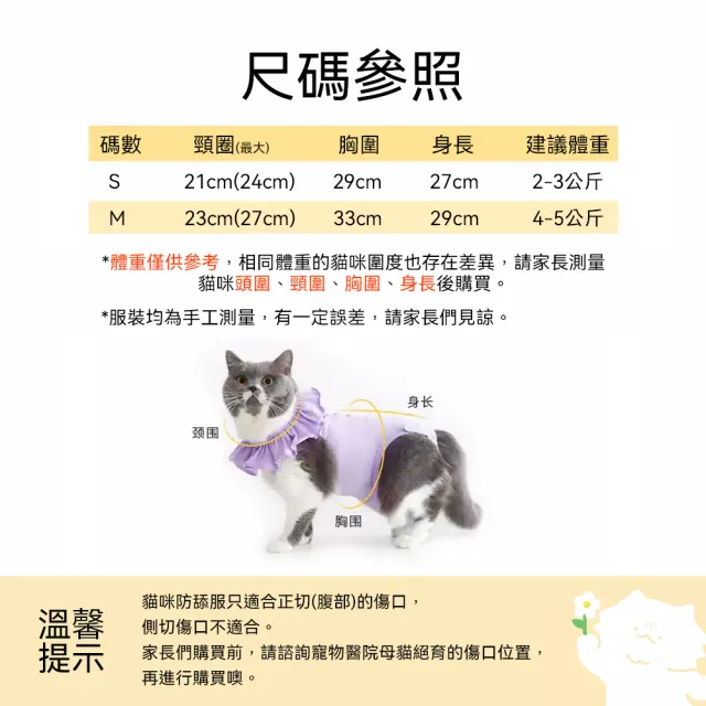 【meoof】貓咪防舔衣(手術服 絕育服 術後服 寵物結紮)