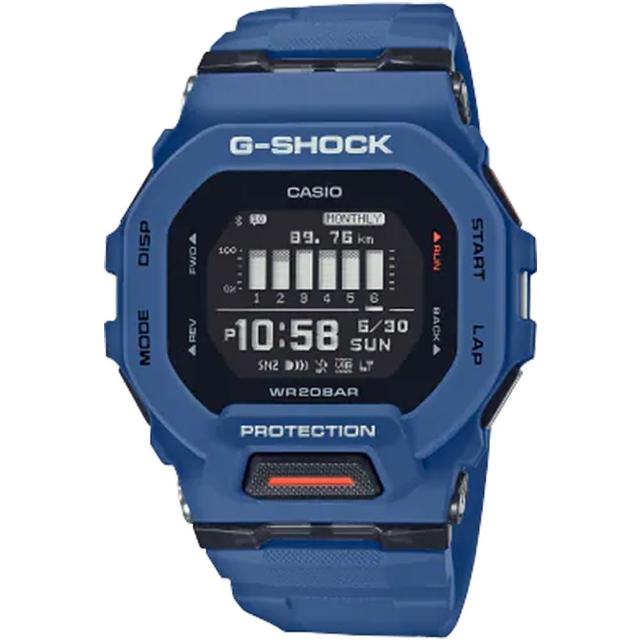 【CASIO 卡西歐】G-SHOCK 手機藍牙連線功能計步多功能運錶 送禮 禮物(GBD-200-2/速)