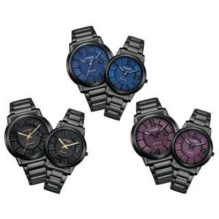 【CITIZEN 星辰】對錶 PAIR系列 光動能 簡約時尚對錶 情人節 新年 禮物(三對可選)