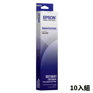 (超值10入組)【EPSON】原廠色帶S015641 黑(LQ-310)