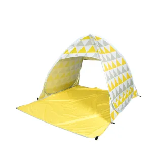 【OUTSY】極輕秒開抗UV野餐帳篷+輕便鋁合金摺疊椅(多色可選)