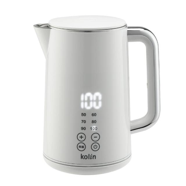 【Kolin 歌林】316不鏽鋼智能溫控快煮壺KPK-LN211(白色)