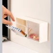 【T&M】無痕貼式直立小物收納盒-6入組(辦公 臥室 客廳 浴室 廚房收納)