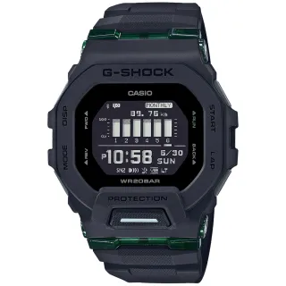 【CASIO 卡西歐】G-SHOCK 手機藍牙連線計步多功能運動錶 畢業 禮物(GBD-200UU-1/速)