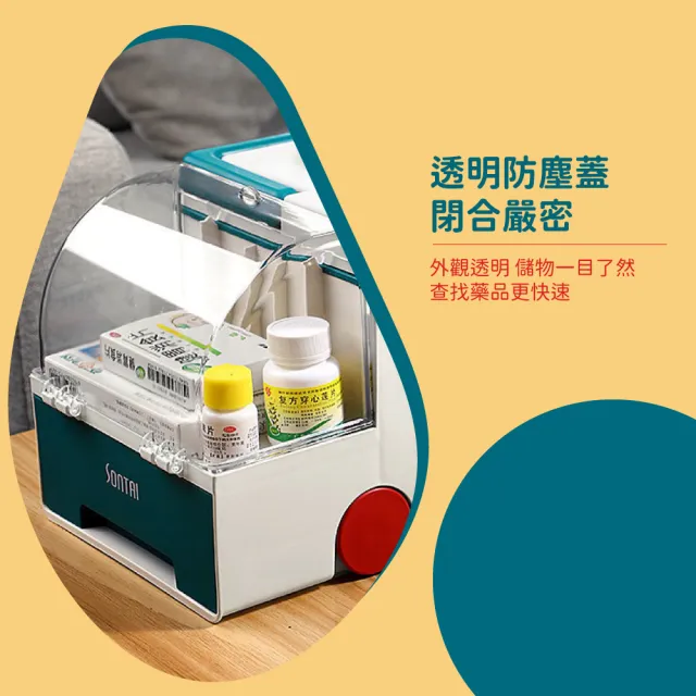 【救救藥】救護車造型藥箱(地震包 防災 醫療箱 醫藥箱 急救箱 藥品箱 醫護箱 收納箱 保健箱 藥品收納 禮物)