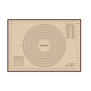 【美國Chefmade】加大款 玻璃纖維 耐冷熱矽膠揉麵墊-50x70cm(CM069)