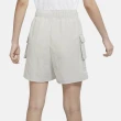 【NIKE 耐吉】休閒短褲 運動短褲 AS W NSW ESSNTL WVN HR SHORT 女款 米白(DM6248012)