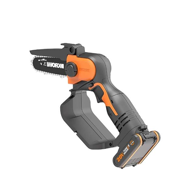 【WORX 威克士】20V 12cm 迷你手持鏈鋸機套組(WG324E)