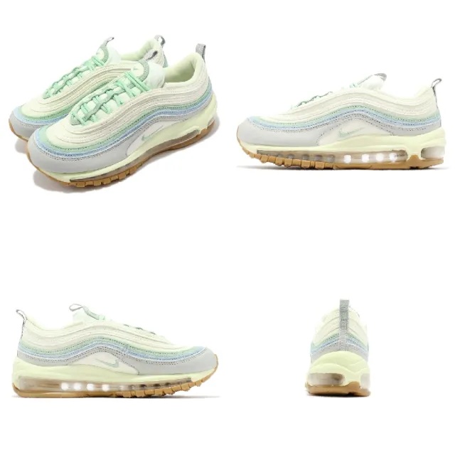 【NIKE 耐吉】休閒鞋 Wmns Air Max 97 女鞋 米黃 灰 藍綠 子彈鞋 氣墊 復古 經典(DX5766-131)