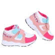 【布布童鞋】FILA經典中筒桃粉藍色兒童機能運動鞋(P2Q36WG)