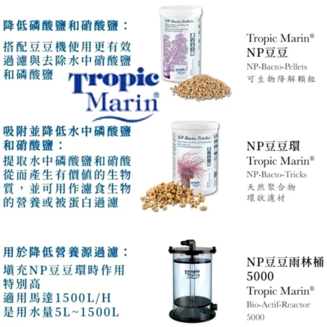 【Tropic Marin】德國NP豆豆環2L豆豆機濾材(降低硝酸鹽和磷酸鹽的含量TM071)