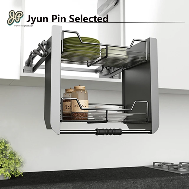 Jyun Pin 駿品裝修 JAS昇降櫃WD180C(碳鋼亮鉻線籃層架)