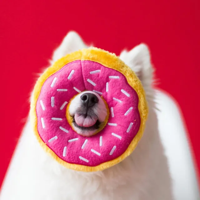 【ZippyPaws】美味啾關係-藍莓甜甜圈 有聲玩具(寵物玩具 狗玩具)
