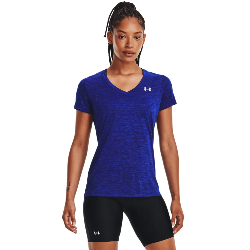 【UNDER ARMOUR】女 Tech 短T-Shirt_1258568-456(美國藍)