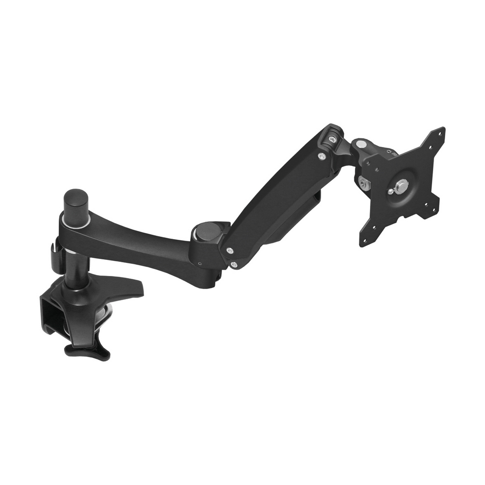 【HE Mountor】HE 鋁合金夾桌型雙節懸臂懸浮式螢幕支架 - 適用32吋以下平面LED(H20ATC)