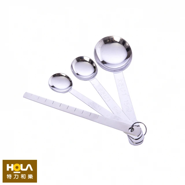 【HOLA】日本Pearl不鏽鋼計量匙附刮刀