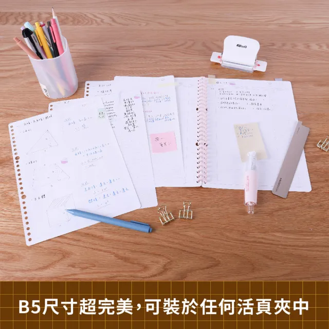 【sun-star】Miorin Study Time B5 26孔活頁紙(4款可選/日本進口/B5/活頁紙/補充包)