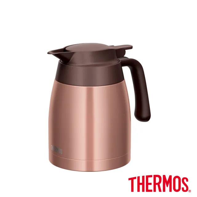 【THERMOS膳魔師】不鏽鋼按壓式真空保溫壼1000ml(TTB-1000)