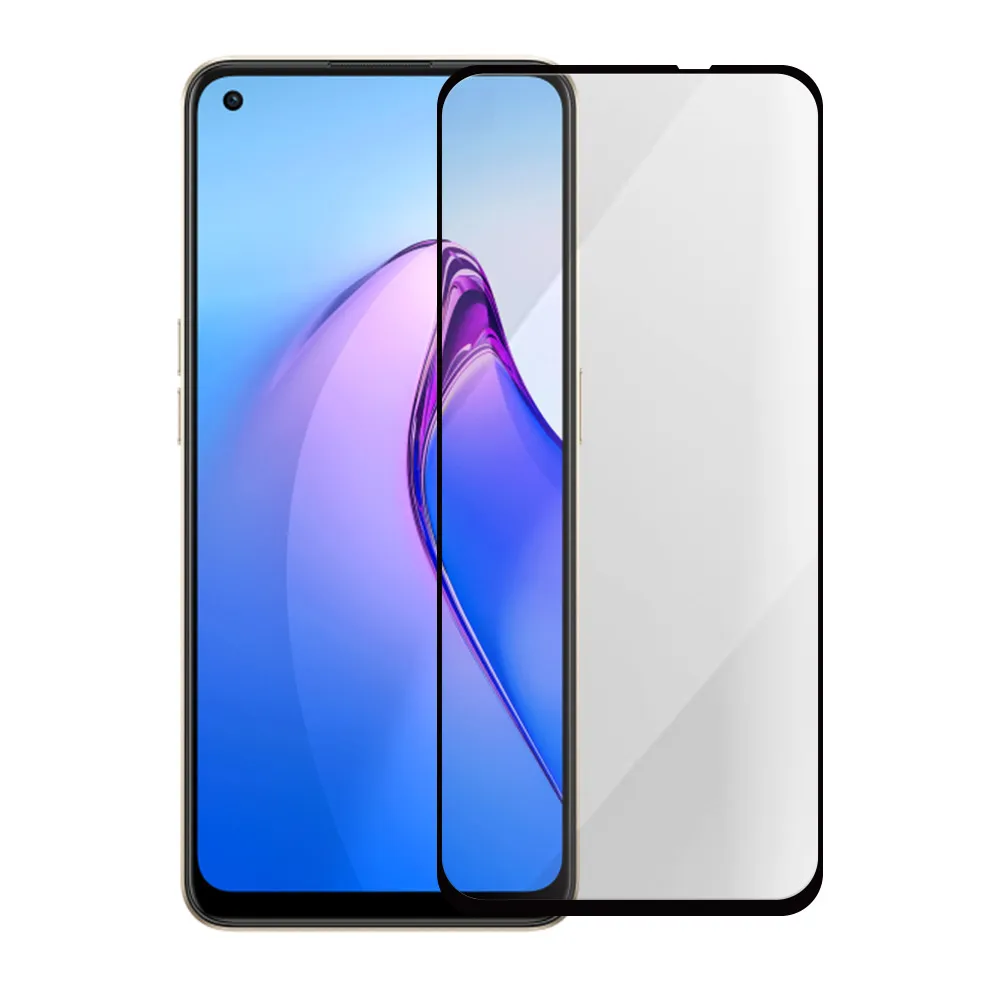 【Metal-Slim】OPPO Reno 8 5G 全膠滿版9H鋼化玻璃貼