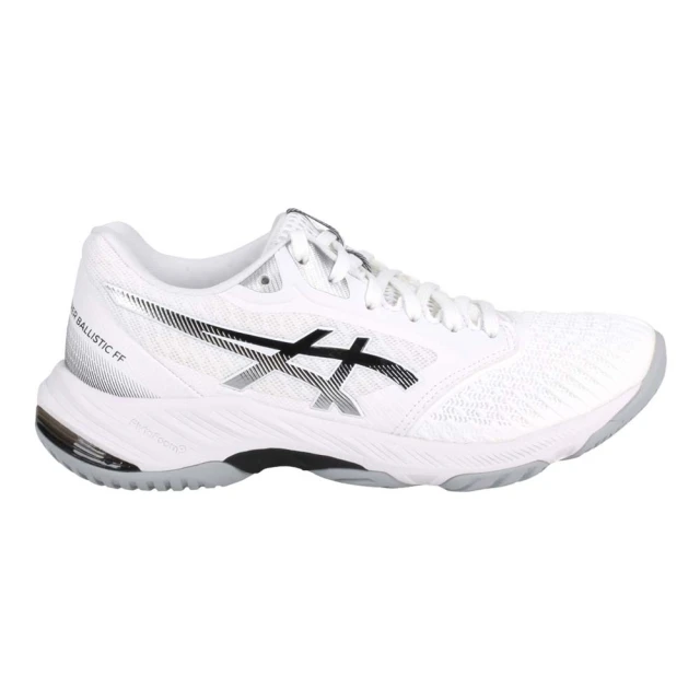 【asics 亞瑟士】NETBURNER BALLISTIC FF 3女排羽球鞋 白黑銀(1052A069-100)