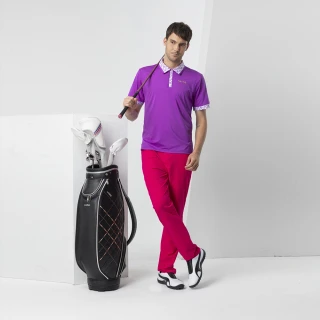 【IM8】高爾夫上衣(紫色 陽光型男 印花 上衣)