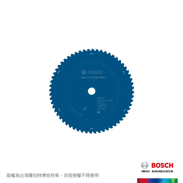 【BOSCH 博世】12吋切不鏽鋼圓鋸片(305x2.5/2.2x25.4 T60)