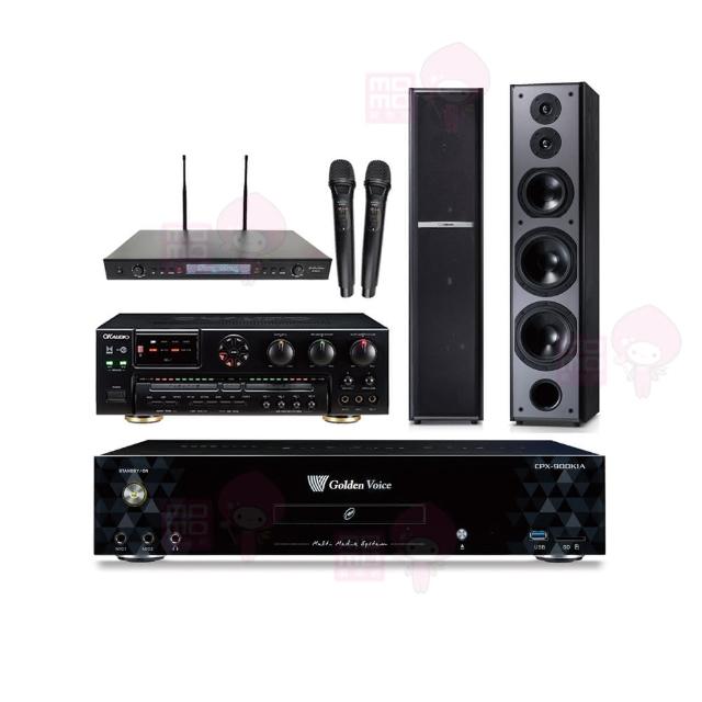 【金嗓】CPX-900 K1A+AK-7+SR-889PRO+TDF M6(4TB點歌機+擴大機+無線麥克風+喇叭)