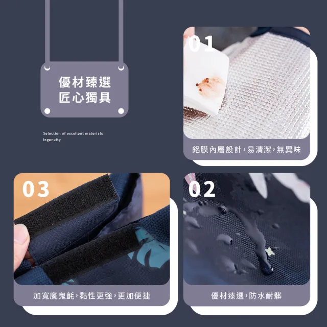 【魔法森林】魔法森林旅行露營手提保溫包(便當袋 保溫袋 保冷袋 保冰袋 午餐袋)