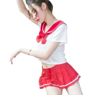 【流行E線】水手服 性感學生服 短袖上衣迷你裙水手制服角色扮演表演服(MA7279)