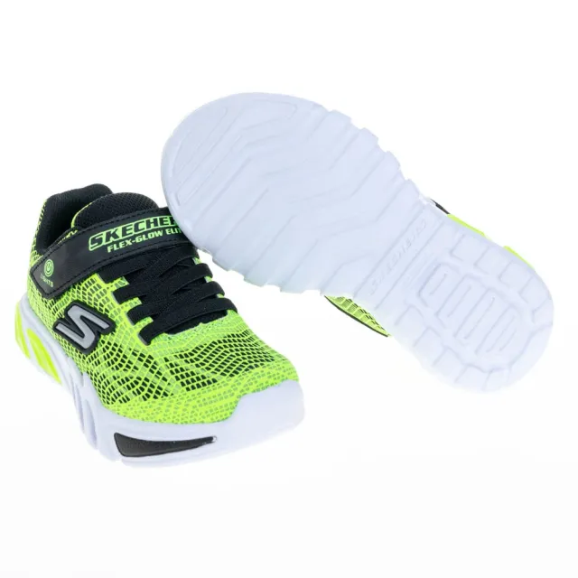 【SKECHERS】男童鞋系列 燈鞋 FLEX-GLOW ELITE(400137LLMBK)