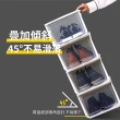 【KCS 嚴選】翻蓋疊加透明鞋盒-小號六入組(置物盒/透明鞋盒/翻蓋式鞋盒/組合鞋櫃/儲物收納/加厚鞋盒)