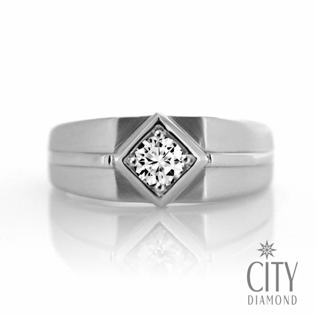 City Diamond 引雅 『浪漫主義』14K天然鑽石白