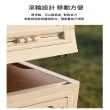 【DaoDi】4入組原木板雙開折疊收納箱-中號(露營收納箱 車箱置物箱 摺疊收納)