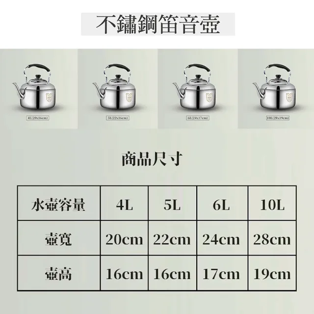 【CATIS】5L不鏽鋼笛音壺(水壺 煮水壺 燒水壺 茶壺 露營壺 響笛壺 泡茶壺)