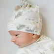 【Copper Pearl】輕柔扭結嬰兒帽 清新款(初生嬰兒帽 寶寶套頭帽 胎帽 嬰兒保暖帽)