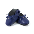 【viina】芭蕾名媛﹒優雅微方頭摺疊平底娃娃鞋-藍(摺疊平底娃娃鞋)